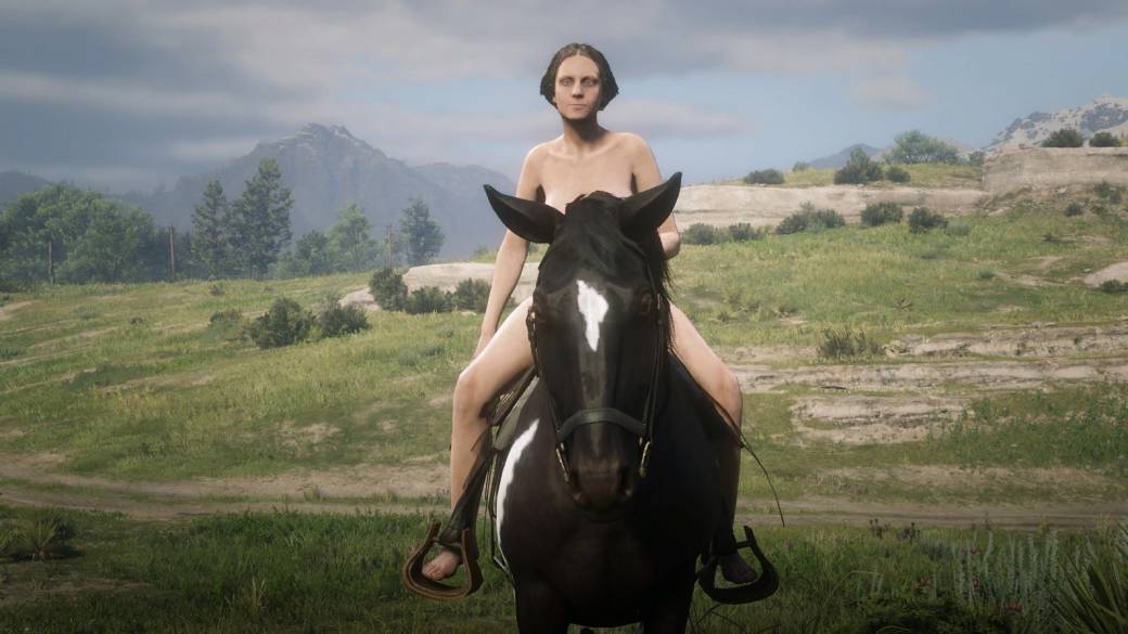 Red Dead Redemption 2 nude characters in a PC mod