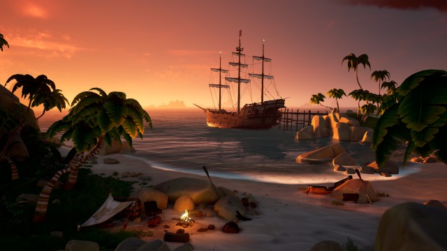 playa cannon cove galleon island sea of ​​thieves sot xbox