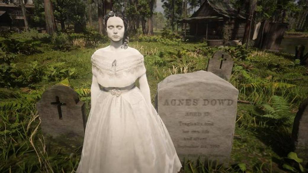 Red Dead Redemption 2: Agnes Dowd appears alive and like a ghost thanks to a mod