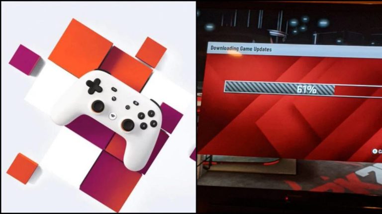 Google Stadia: a user, surprised by an update screen; it's a bug