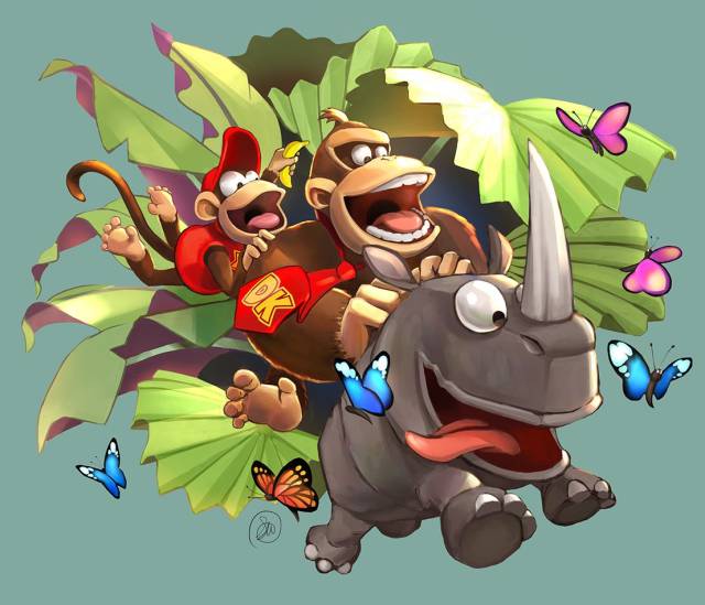 A former Rare celebrates 25 years of Donkey Kong Country with a fantastic illustration