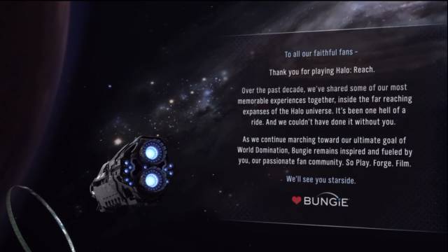 Memories of Halo Reach, Bungie's latest masterpiece
