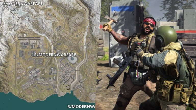 Call of Duty Modern Warfare: a user uses a bug to visit the battle royale filtered map