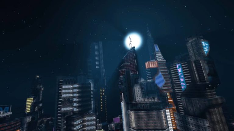 Cyberpunk 2077: build the city of Night City in Minecraft