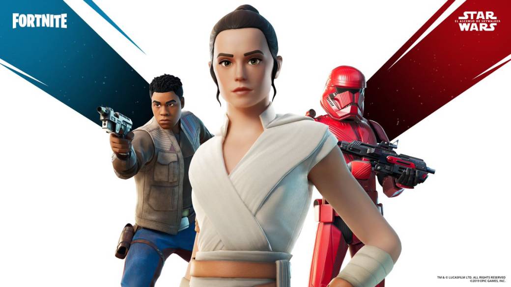 Fortnite x Star Wars: get the skins of Rey, Finn and Sith Trooper