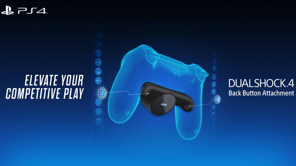 The DualShock 4 of PS4 will release an accessory that will allow you to reprogram the buttons; trailer