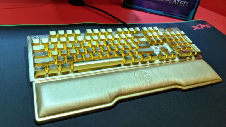 ADATA presents a gold keyboard valued at $ 10,000