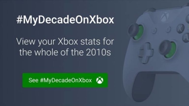 Learn how your decade has been on Xbox with #MyDecadeOnXbox