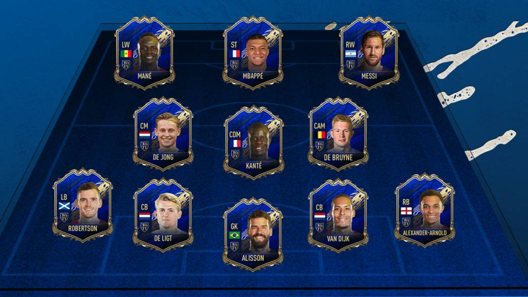 FIFA 20 reveals its Team of the Year (TotY): the best eleven of the year 2019