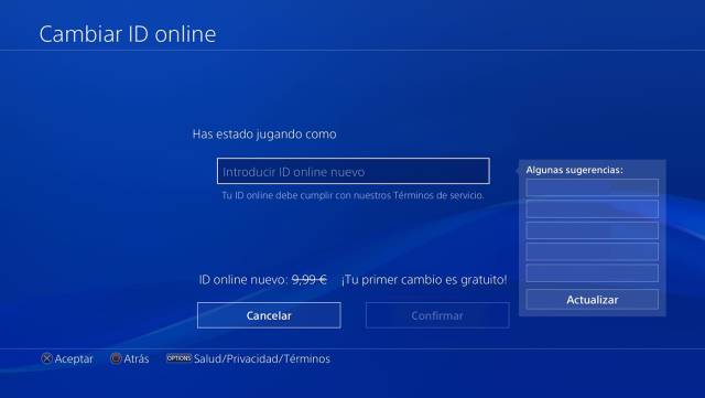   How to change the username (ID) on PS4