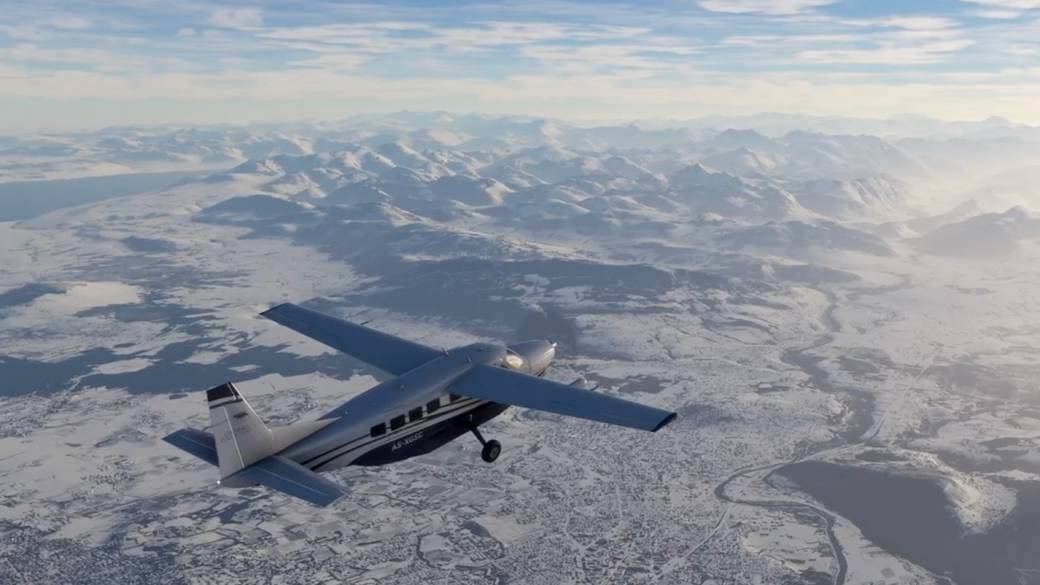 Microsoft Flight Simulator presents a spectacular new trailer with snow