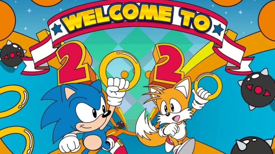 Sonic congratulates the year with clues about his next game