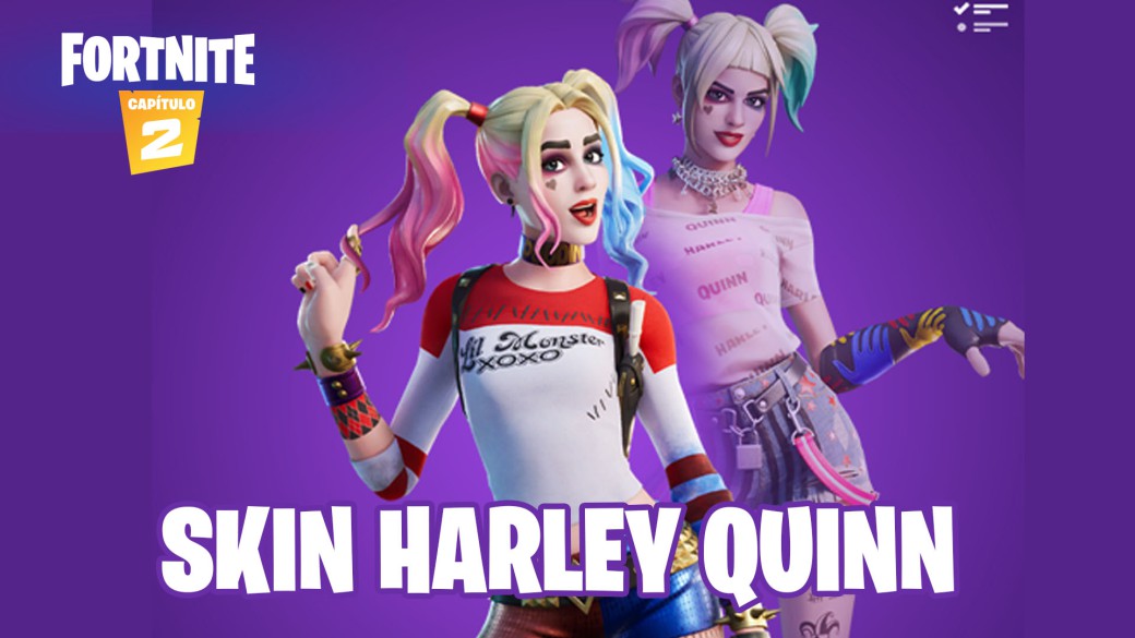 Fortnite: filtered a skin of Harley Quinn