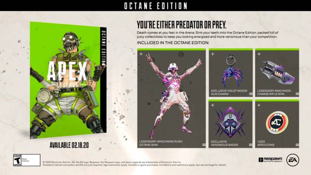 Apex Legends Octane Edition: now available in physical format with extras
