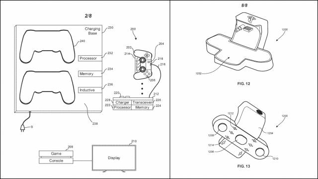 Patent PS5 wireless charging