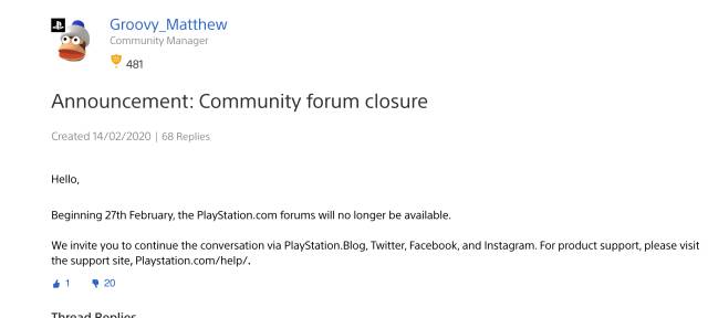 Official PlayStation Forums