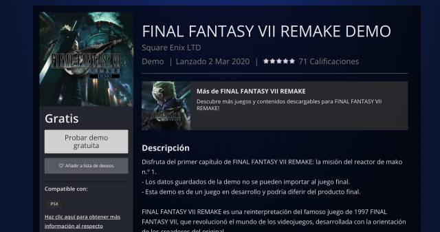 Final Fantasy VII Remake | Square enix