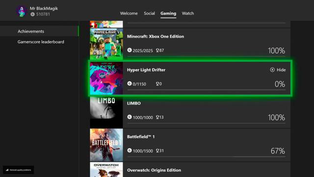How to view achievements on Xbox One and PC