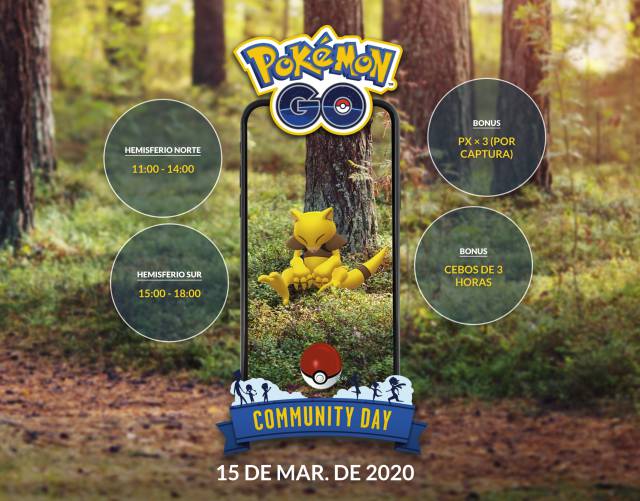Pokémon GO - Open, protagonist of Community Day in March 2020.
