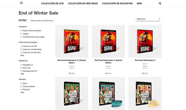 Rockstar celebrates the end of winter with discounts on games and merchandising
