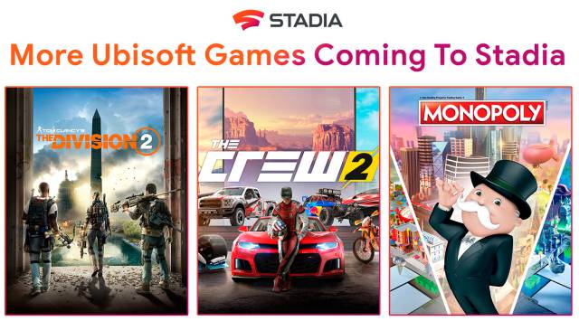 The Division 2, The Crew 2 and Monopoly heading to Stadia: confirmed dates