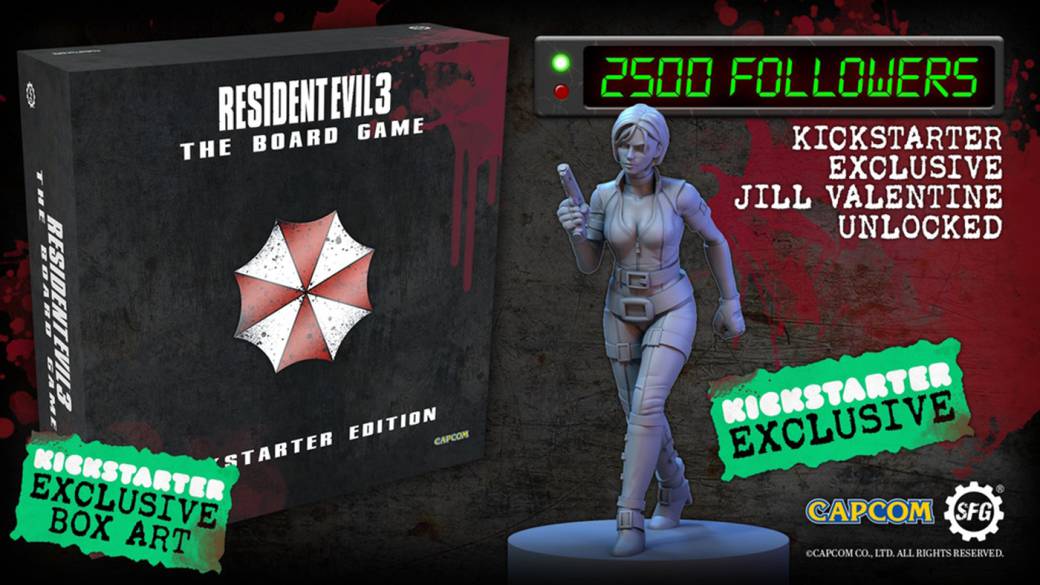 This is the Resident Evil 3 board game that seeks funding Kickstarter