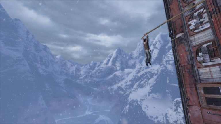 Uncharted 2 and its unforgettable start: the silence of the abyss surrounded by snow