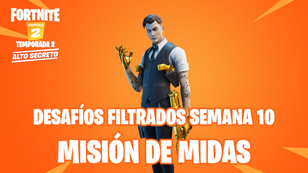 Fortnite: leaked challenges from Midas Mission Week 10