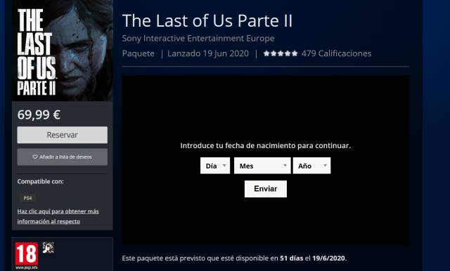 The Last of Us Part 2 on the PS Store
