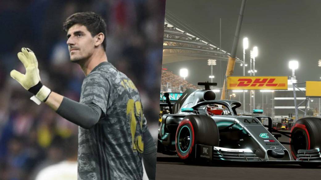 Thibaut Courtois, Real Madrid goalkeeper, joins the Chinese Virtual Grand Prix in F1 2019