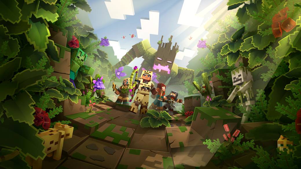 Minecraft Dungeons presents its first DLC, Jungle Awakens; will arrive in July
