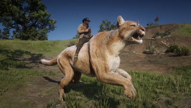 Red Dead Redemption 2: ride wolves and giant cougars thanks to a mod