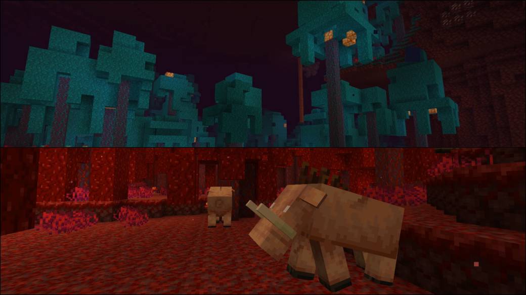 Minecraft expands the Nether in its latest update, now available