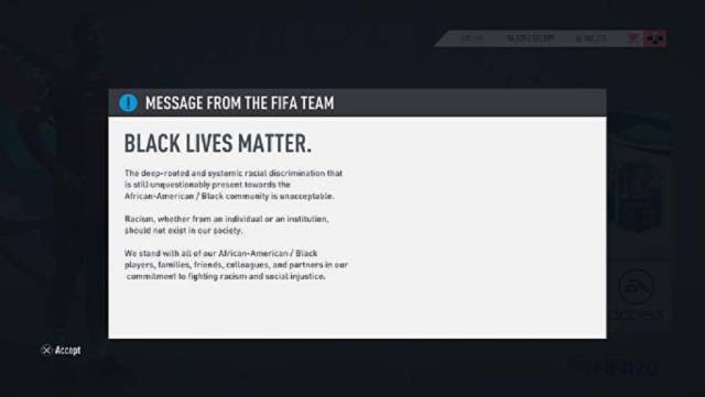 FIFA 20, Black Lives Matter