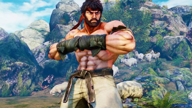 Hot Ryu Capcom PC Microsoft Windows Street Fighter V PlayStation 4 Sony male sexualization homoeroticism male gaze video game sex eroticism sensuality fighting games male character