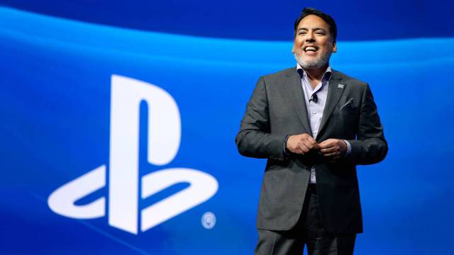 Shawn Layden during the Sony conference at E3 2015, LA, California | Getty | Christian Petersen