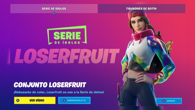 fortnite episode 2 season 3 skin loserfruit how much does it cost