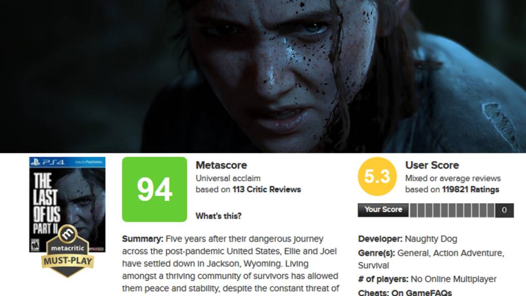 They have completely removed user score from Metacritic. This how democracy  works? Right? : r/TheLastOfUs2