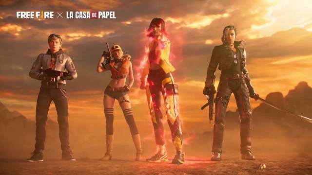 Free Fire will have an event related to Netflix's La Casa de Papel series