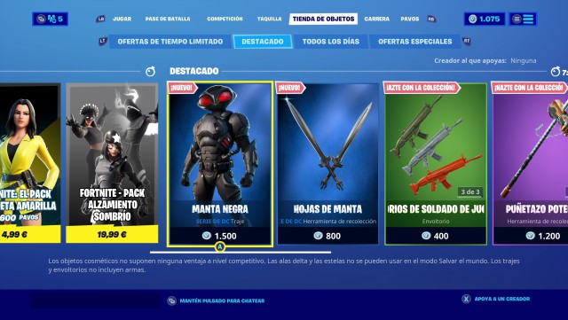 Skin Manta Negra (Black Manta) - Skins de Fornite