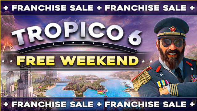 Play Tropico 6 for free on Steam this weekend: sales throughout the saga