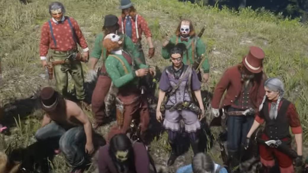 Red Dead Online: players dress up as a clown to report the lack of news
