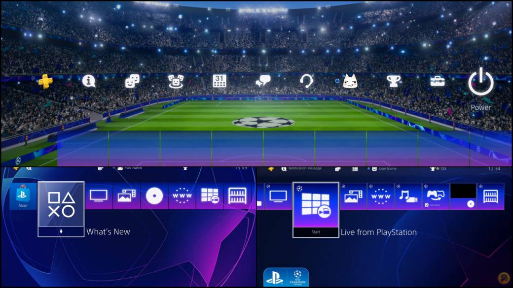 PlayStation celebrates the UEFA Champions League: free download 2 themes on PS4
