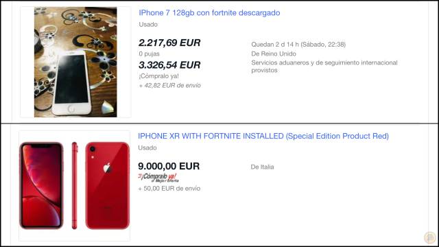 eBay iPhones Fortnite