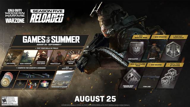Call of Duty Warzone and Modern Warfare announce Summer Games and more