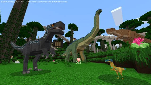 Jurassic World comes to Minecraft with the most iconic dinosaurs and characters