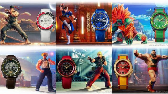 Street Fighter V seiko watches