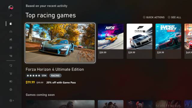 This is the new Microsoft Store on Xbox consoles: first look and features