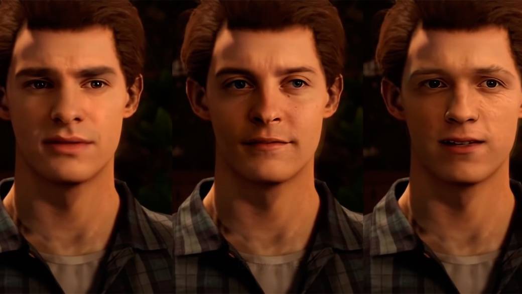 This is what Tom Holland, Tobey Maguire and Andrew Garfield look like in Marvel's Spider-Man on PS4