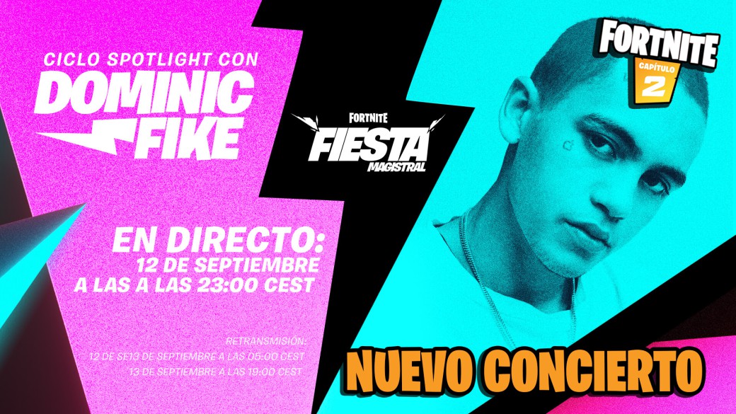 Spotlight concerts at Fortnite Master Party: Dominic Fike announced